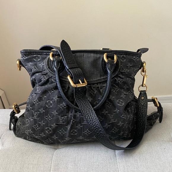 Louis Vuitton Handbags - Louis Vuitton Black Monogram Denim Neo Cabby Bag